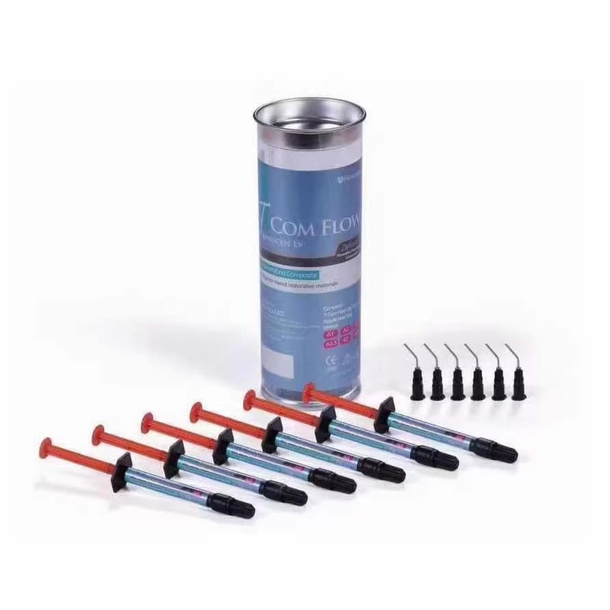 South Korea dental material 2g per piece, flowable bucket of 6 light curing materials