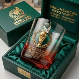 Cross-border New Product Independent Station World Cup Whiskey Glass Football Cup Whiskey High Borosilicate Glass Wine Set
