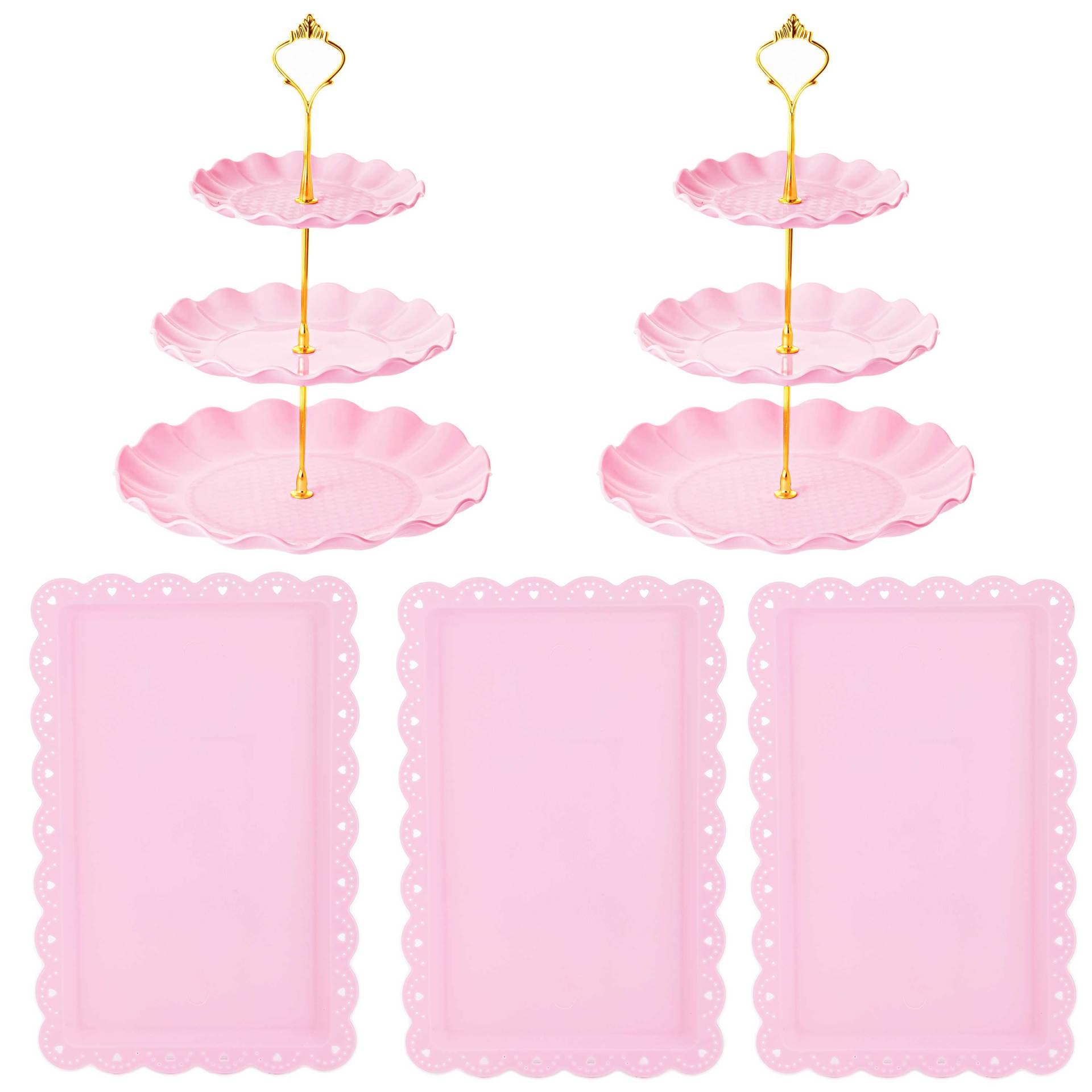 Multi-layer Dessert Display Stand Birthday Wedding Cake Stand Fruit Tray Afternoon Tea Snack Pastry Rack Decorative Stand
