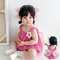 Summer clothes for infants and young children, slings, harems, triangle harems, thin models, fashionable, cute and super cute crawling clothes for baby girls