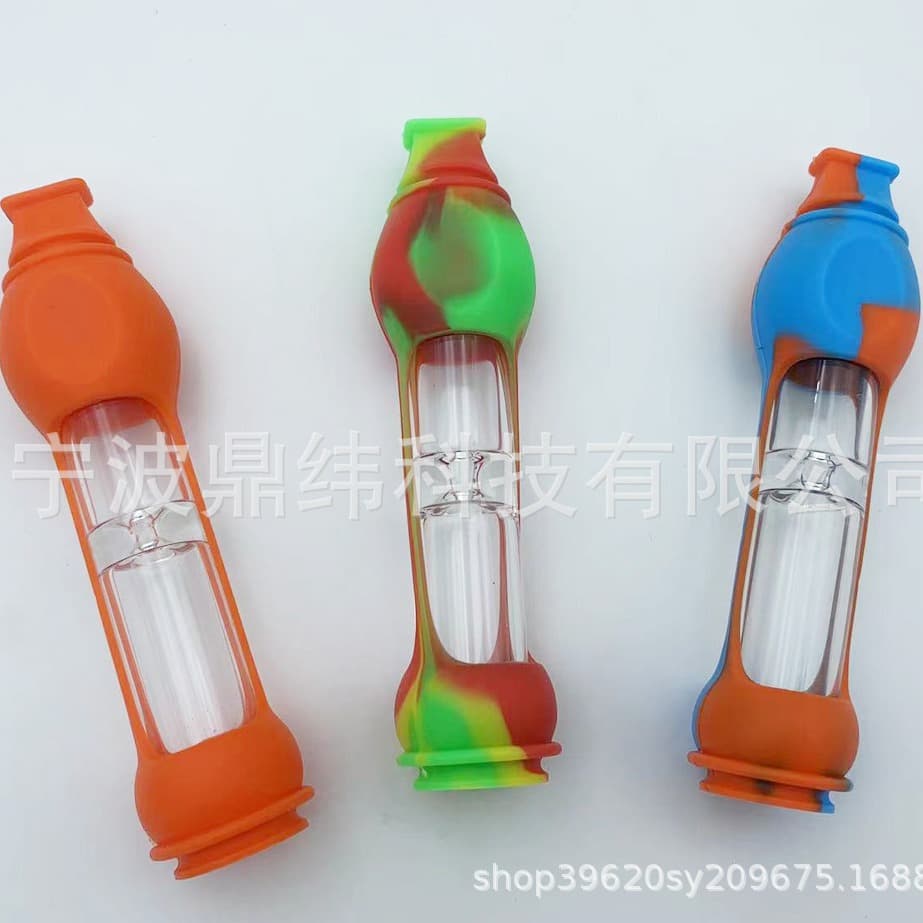 New Glass OG Tube Smoke Tube Silicone Glass OG Tube Glass Straight Tube
