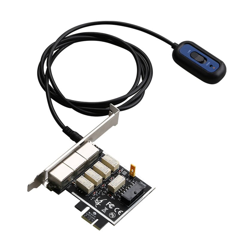 Gigabit Physical Hard Drive Isolation Card Switch Isolation Card Dual Network Isolation Card Network and Hard Drive Power Isolation Card