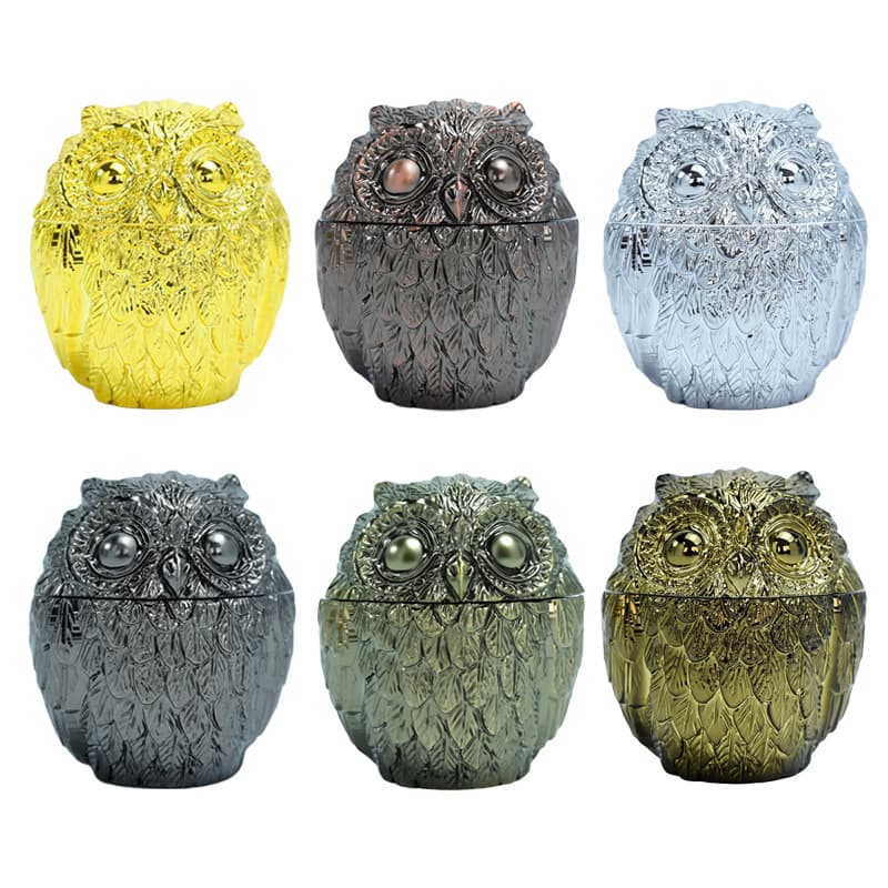 New Owl Grinder Four-Layer Creative Cartoon Design Zinc Alloy Metal Grinder