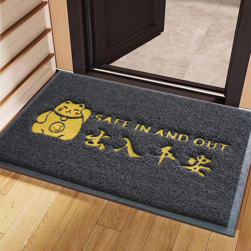 High-End Entrance Door Mat Outdoor Coir Foot Mat Entryway Household Doormat Foyer No-Wash