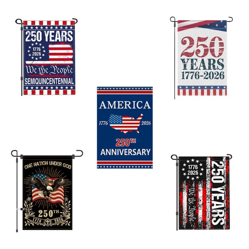 USA 250 Year American Flag Garden Flag for Yard Decoration 250th Anniversary Cross-border
