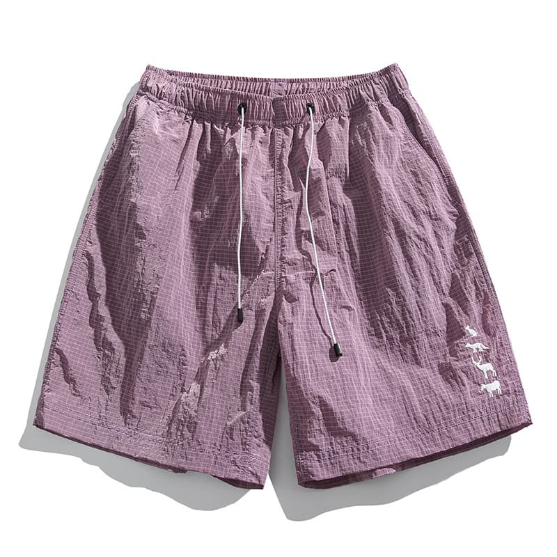 Black Fleet American Workwear Shorts Men's Summer New Trendy Loose Ice-Feel Quick-Dry Beach 5-Inch Shorts Women