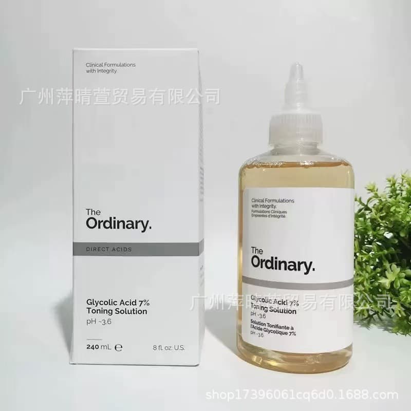 In Stock AHA Toner 7% Glycolic Acid Exfoliating Toner for Closed Comedones 240ml