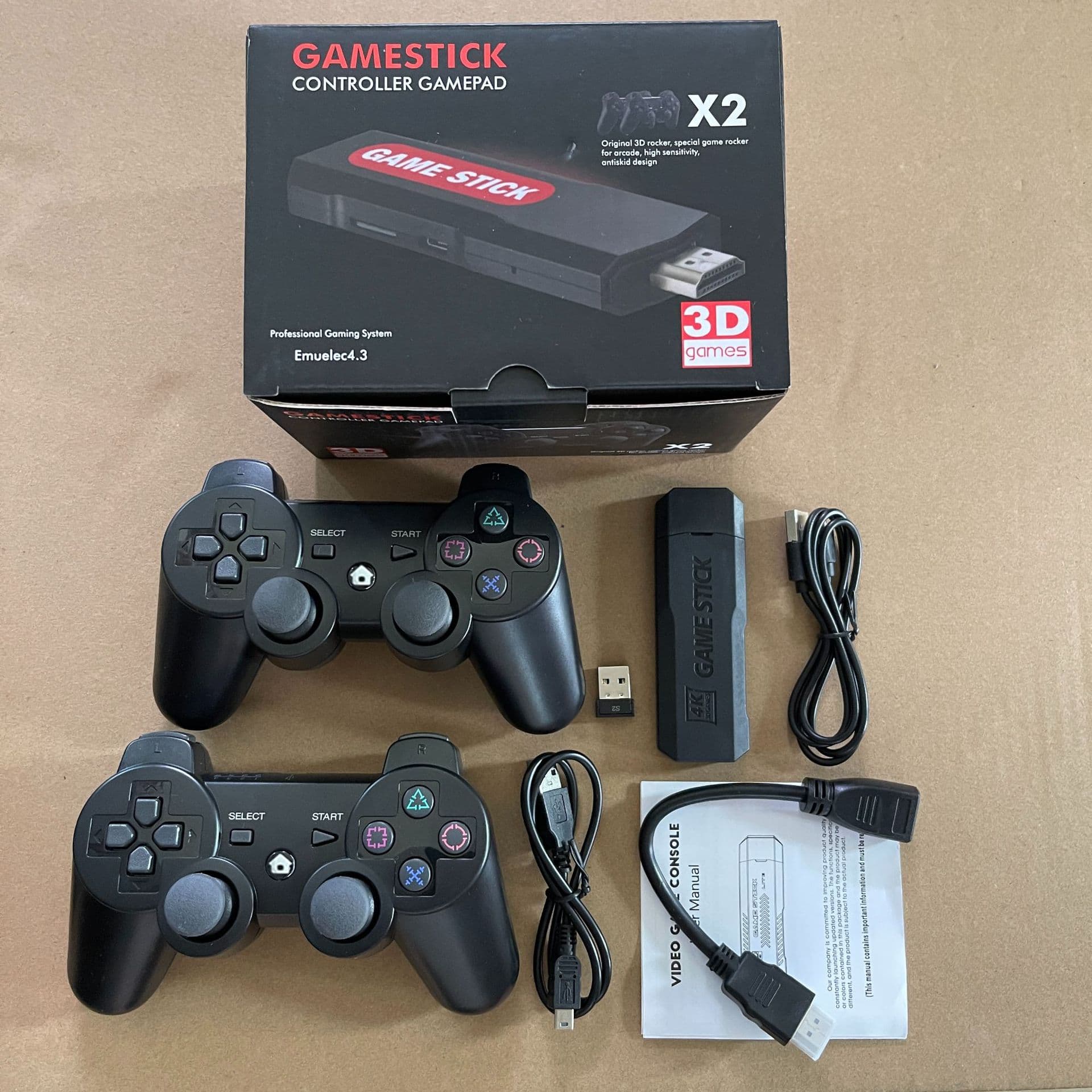 Gd10 TV Game Console X2 Open Source Arcade HDMI High Definition 3D King of Fighters PSP God of War Wireless Rechargeable Controller