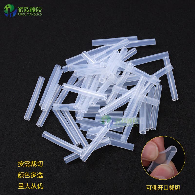Cut Silicone Sleeve Gasket Screw Shockproof Silicone Sealing Washer Multiple Specifications Side Opening Silicone Sleeve Soft Tube