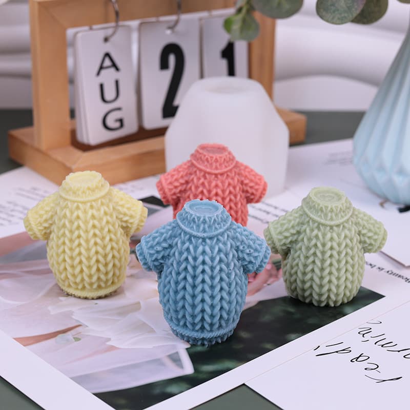 Christmas woolen gloves hat sweater aromatherapy candle souvenir creative home decoration set shooting
