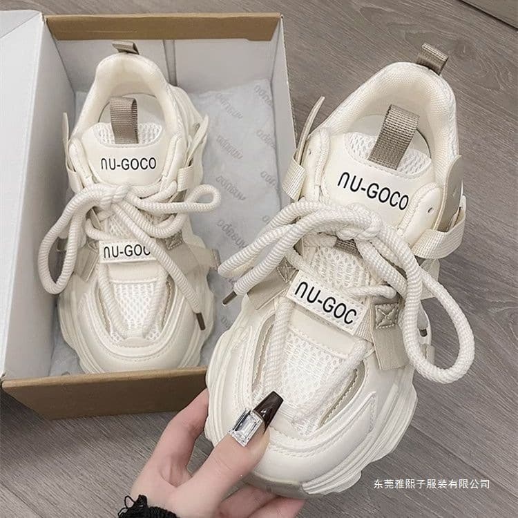 Trendy Dad Sneakers for Women 2026 New Chunky Sole Heightening Makes Feet Look Smaller Versatile Casual Athletic Shoes Lightweight Student Shoes