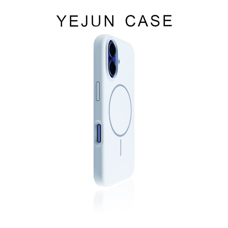 Liquid Silicone Skin-Feel Slim Ring Magnetic Case Compatible with iPhone 17 Pro Max, Apple 16 Large Hole Protective Cover