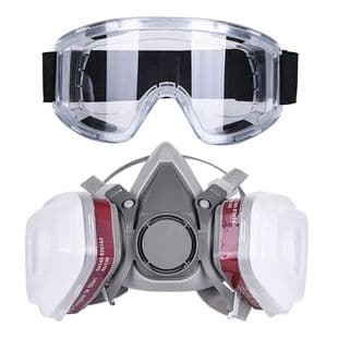 6200 Anti-toxic Mask for Spray Painting, Decoration, Formaldehyde, Pesticide, Chemical Plant, Fire Protection Full Face Mask Cross-border Labor Protection Wholesale