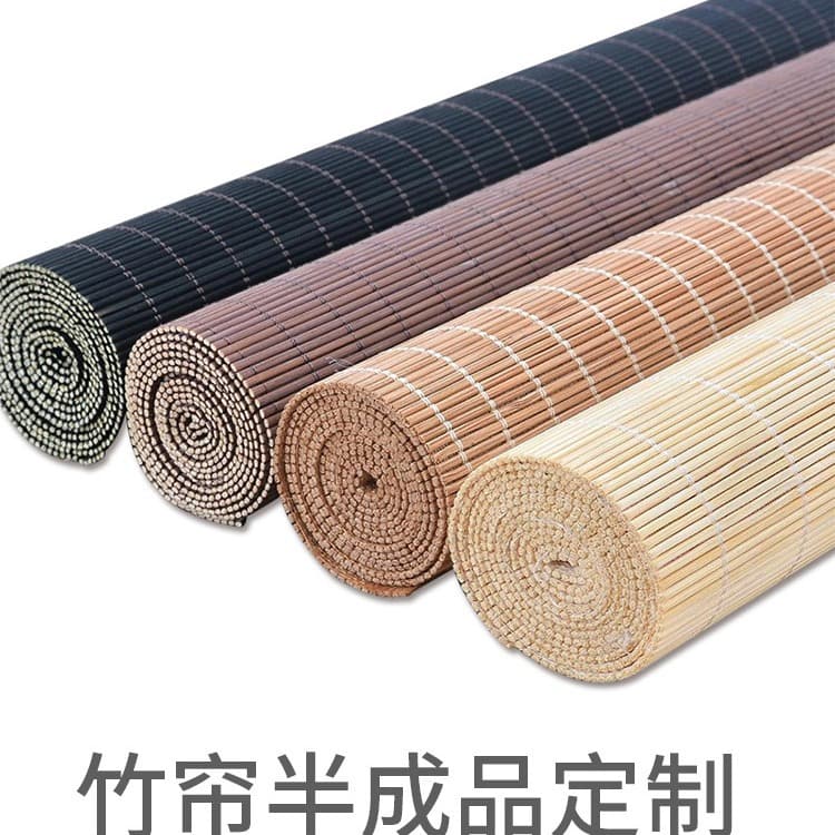 Sunshade bamboo curtain materials, bamboo wall covering wall decoration ceiling, homestay log cabin hotel tea house restaurant renovation wholesale