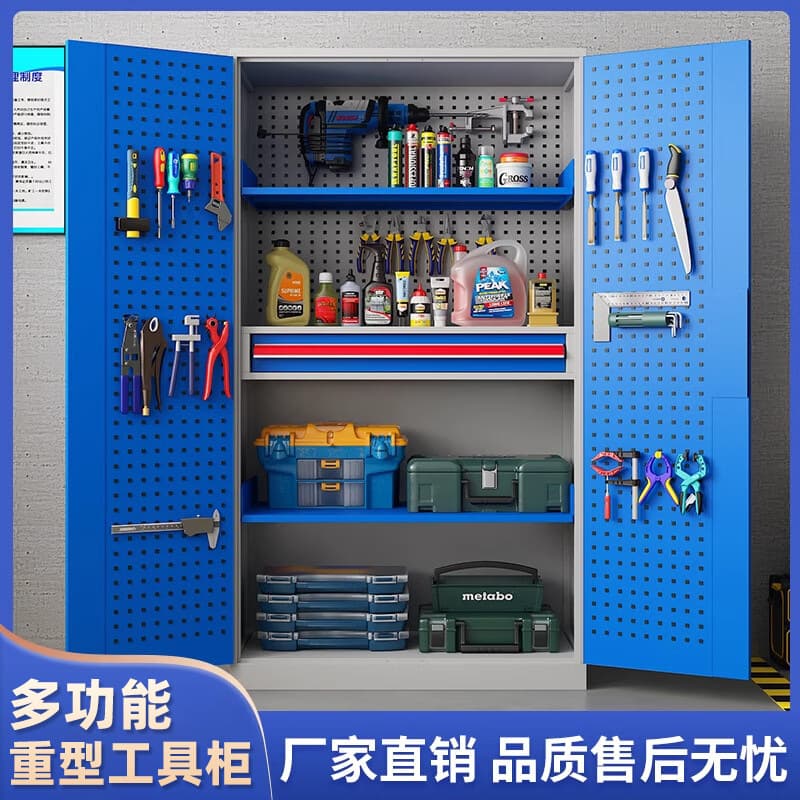 Heavy-Duty Tool Cabinet, Mobile with Drawers, for Auto Repair Workshops and Factories, Thickened Steel, Tool Storage Cabinet
