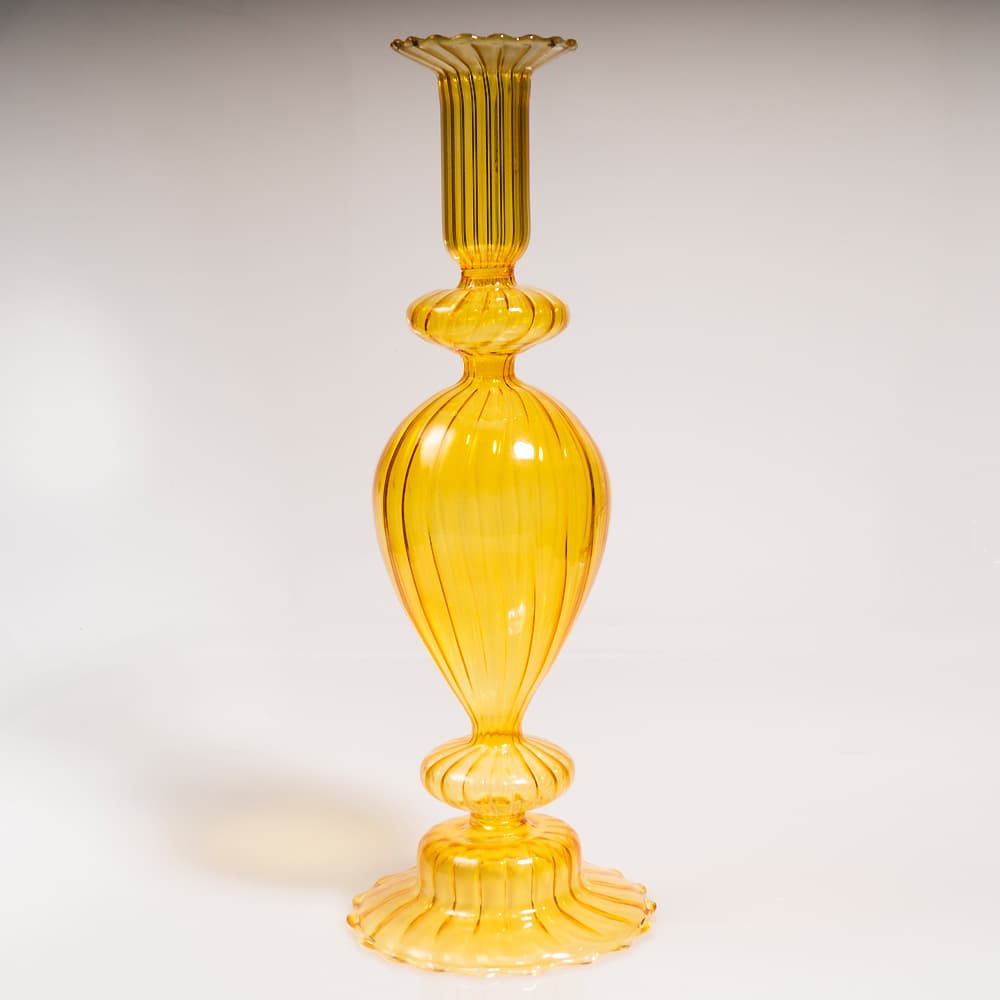 Wedding transparent glass table lamp shape candlestick striped candlestick wedding home creative ornaments eternal flower large and high