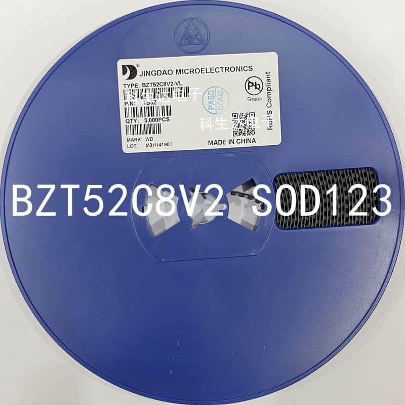 BZT52C8V2 BZT52C8V2-VL Package SOD123 Marking WD Zener Diode Genuine Stock