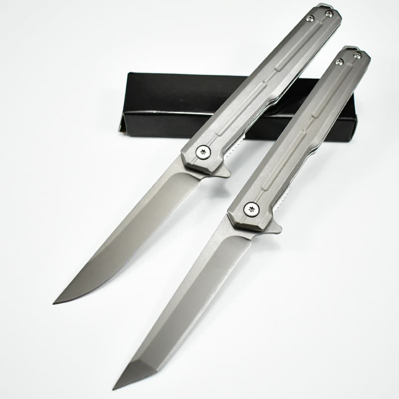 Folding knife, outdoor folding knife, self-defense knife, portable pocket knife, bearing quick-opening all-steel camping knife, portable knife