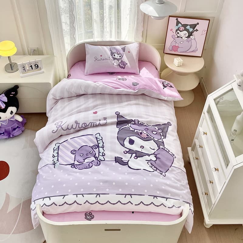 Kurome Kindergarten quilt three-piece set of cotton quilt six-piece set baby nap baby kindergarten children's bedding