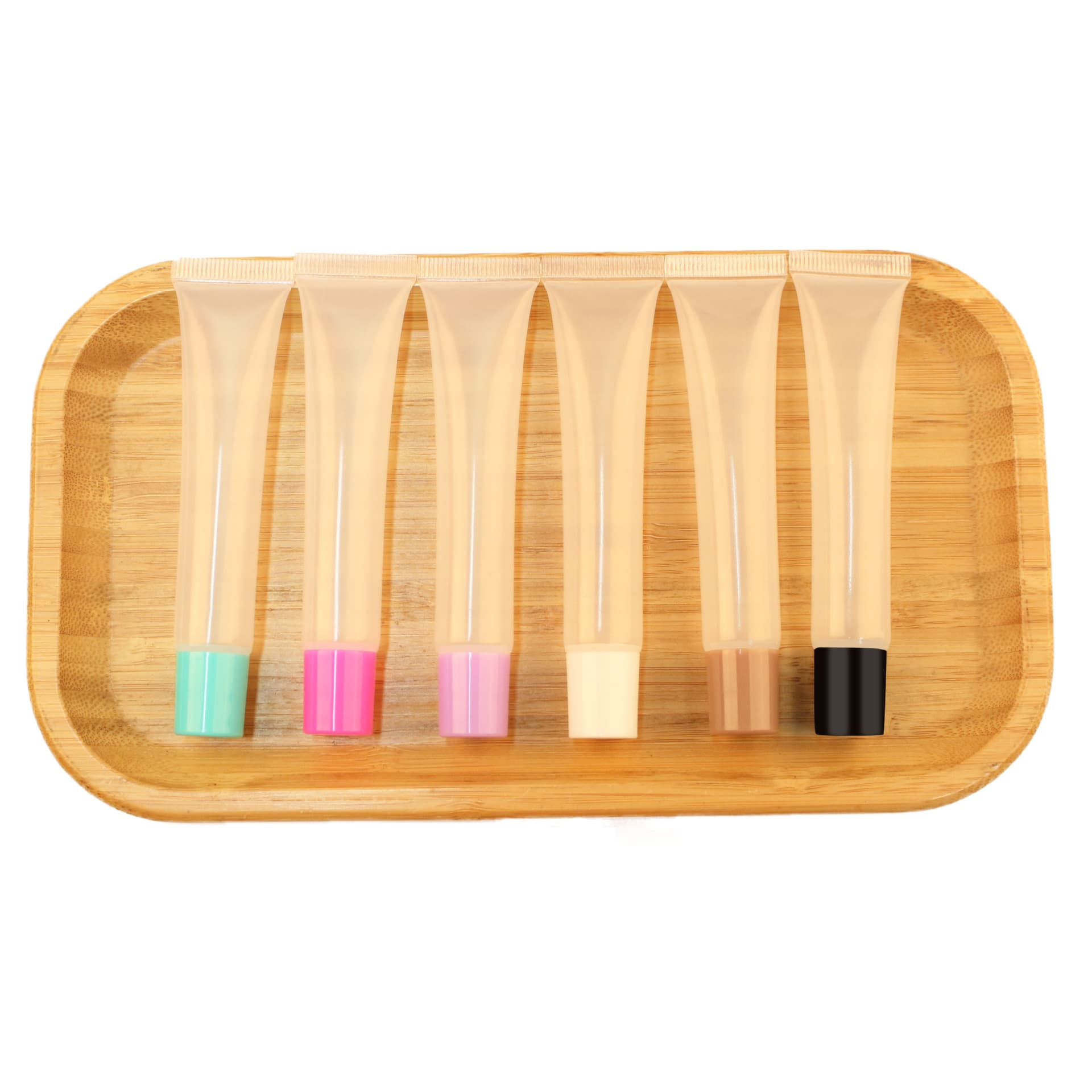 Transparent Lip Gloss Tube 15ml 20ml Cosmetic Packaging Empty Container Soft Tube Lipstick Lip Glaze Lip Color for Beauty Makeup