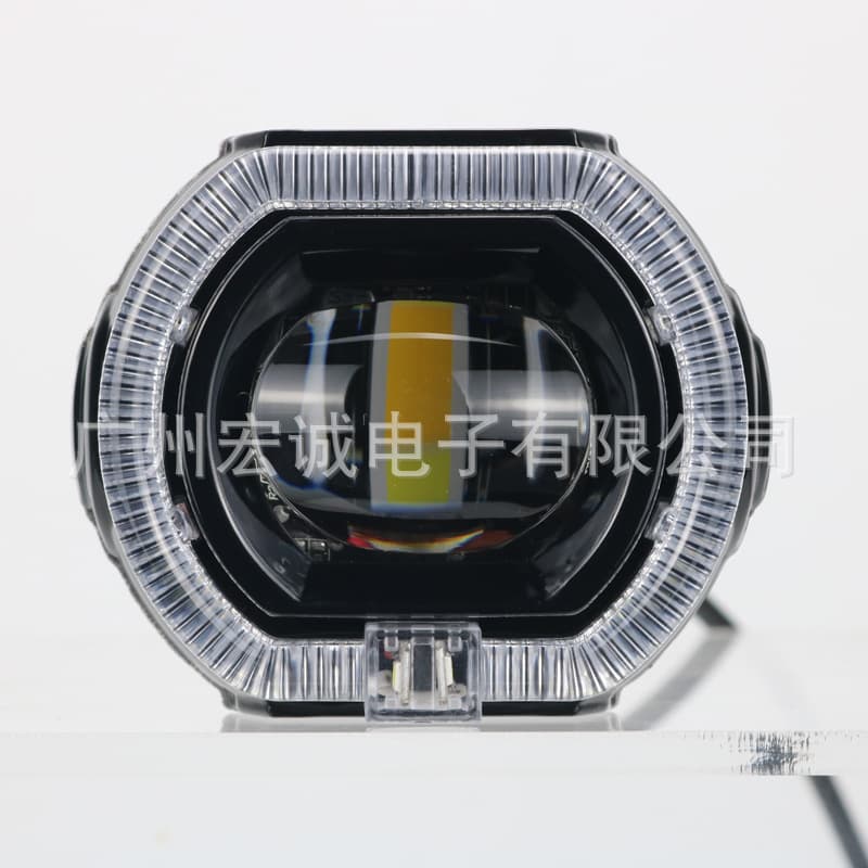 2.5-inch popular motorcycle high/low beam spotlight with built-in angel eye and demon eye