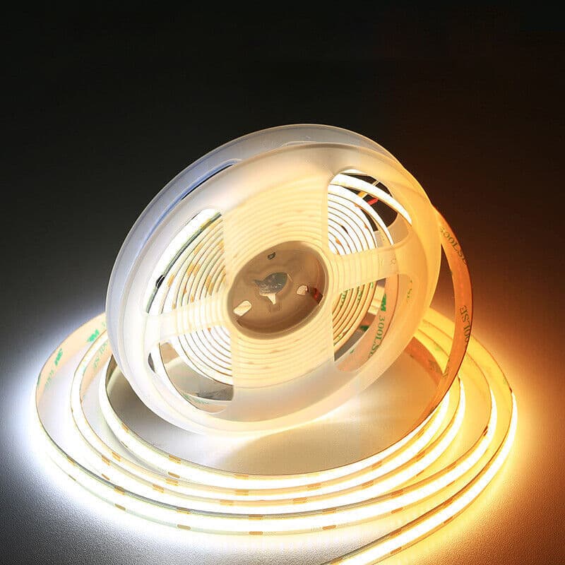 Adjustable dimming COB dual color temperature self-adhesive soft light strip three color dimming 2700-6500K light strip 608 light strip manufacturer