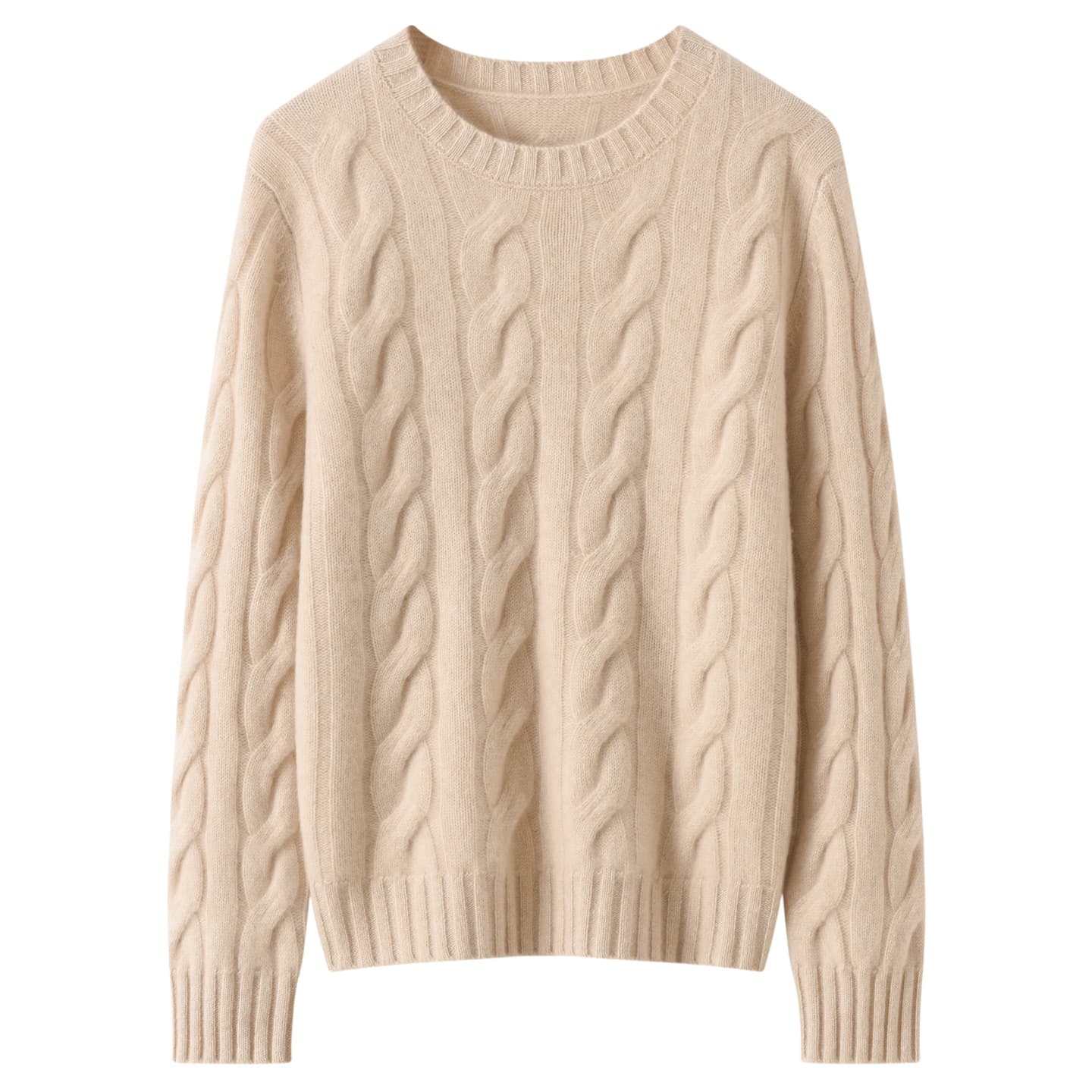 Women's 100% Pure Cashmere Sweater, New Fall/Winter Style, Basic Versatile Crew Neck Pullover Knit Warm Sweater