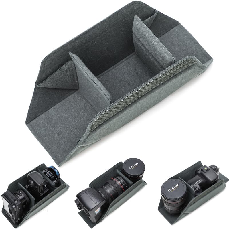 Thickened Digital Camera Bag Anti Shock Durable Inner Case for Single Reflex Camera Storage Bag Protective Cover Padded Bag