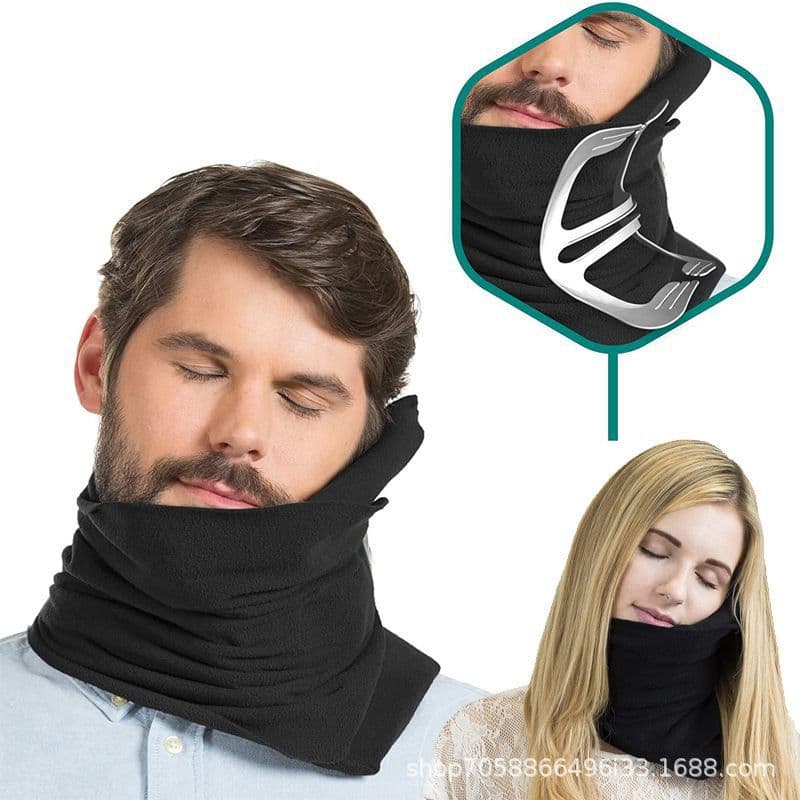 New Cross-border Travel Neck Pillow, Ultra-soft Latex Neck Support for Airplane, Nap Pillow, Cervical Pillow, Latex Pillow