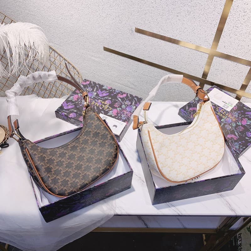 2025 new retro lisa same style bag presbyopia armpit bag ladies niche high-end genuine leather moon bag