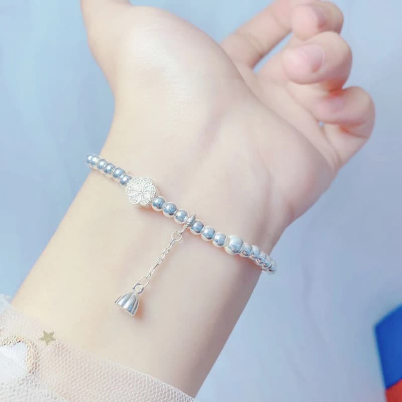 No. 6303 925 Silver Heritage Lotus Bracelet (Slightly Oxidized Clearance)