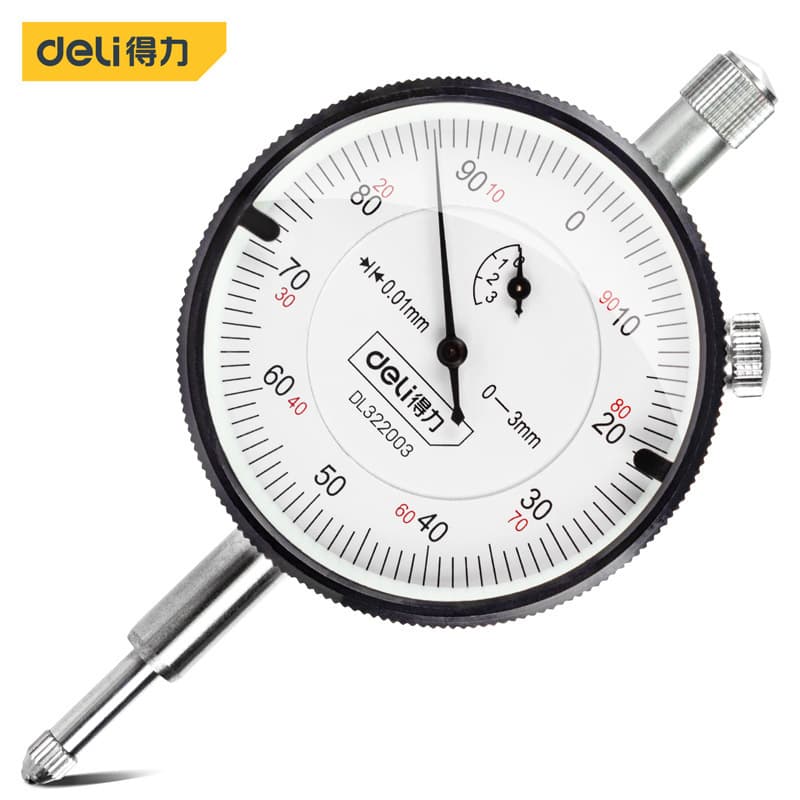 Deli Tools Professional Grade Dial Indicator High Precision Dial Gauge Measuring Instrument DL322003 5 10 1001