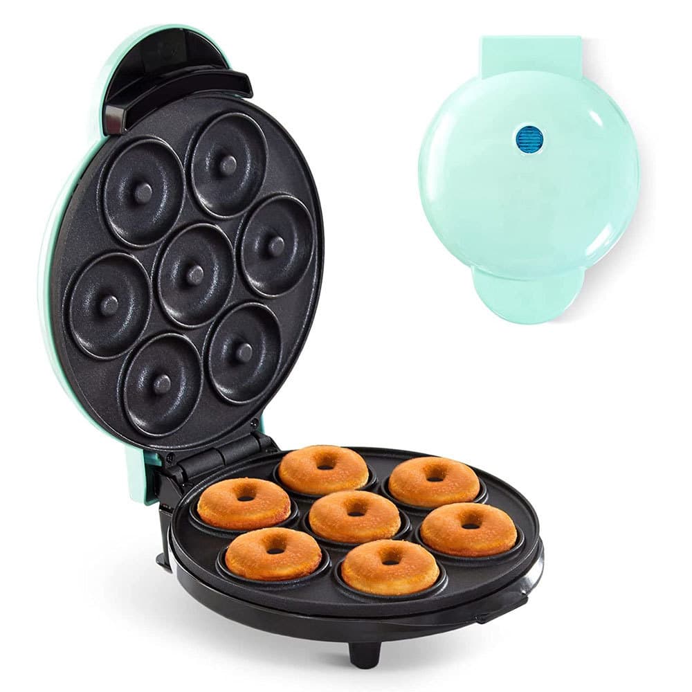 Cross-border Exclusive New Double-Sided Heating 7-Hole Donut Maker, Non-Stick Coating Multi-function Home Breakfast Machine
