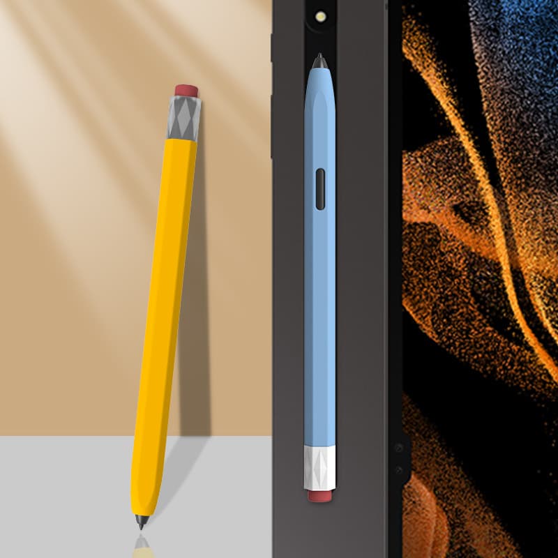 Pen case compatible with Samsung Galaxy Tab S11Ultra/S10/S9/S8/S6lite, anti-drop silicone soft cover.