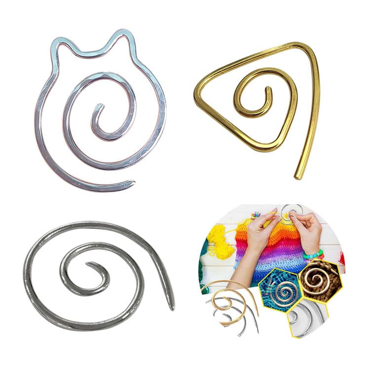 Practical Spiral Cable Knitting Needle Tool for Sweater Yarn Crochet Simple Style No Patent Source Mainly Sold in Europe