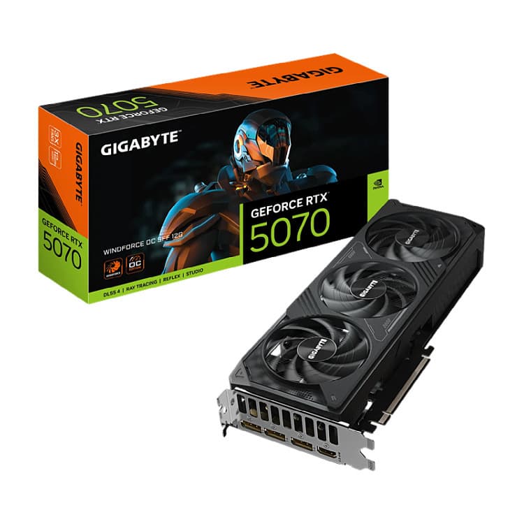 GeForce RTX 5070 WINDFORCE OC SFF 12G Wind Force Gaming AI Smart Learning Graphics Card