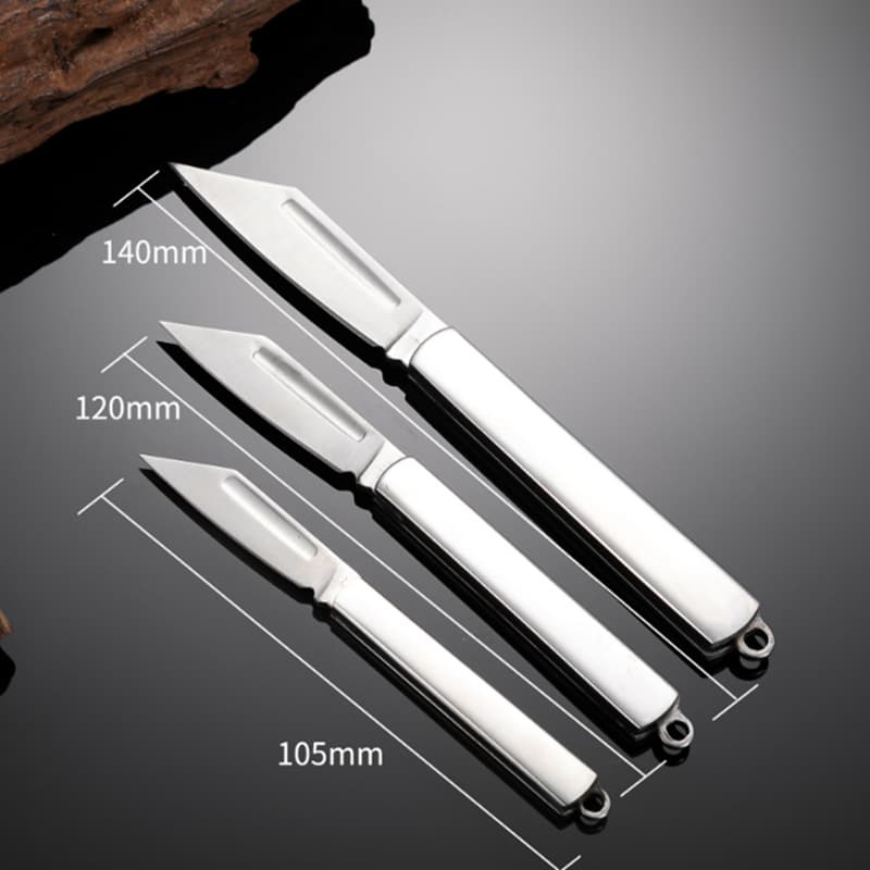123 Stainless Steel Folding Fruit Knife Peeling Tool Portable Outdoor Gear Small Knife $2 Store Fruit Knife