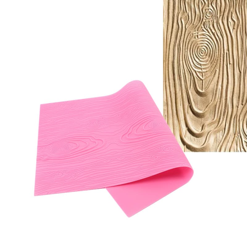 Large Bark Edge Texture Pad Mold DIY Baking Chocolate Clay Cake Mold Silicone Fondant Cake Mold