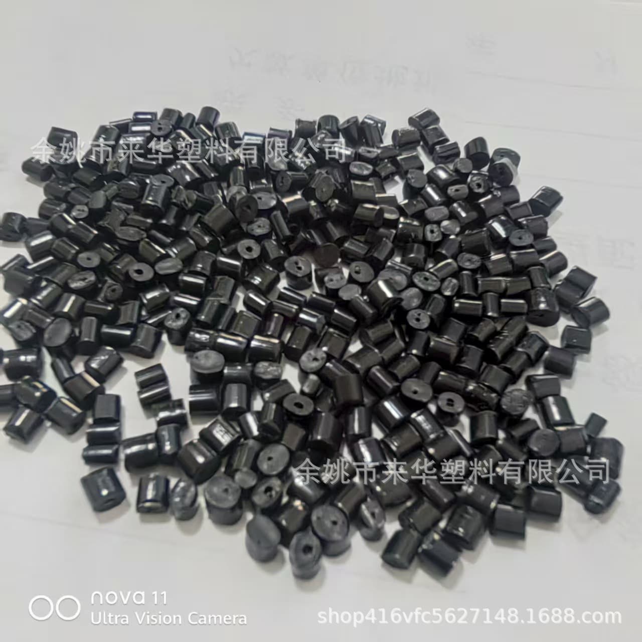 Black polyoxymethylene POM recycled pellets/particles, good gloss, black color, first-grade sprue material pelletizing