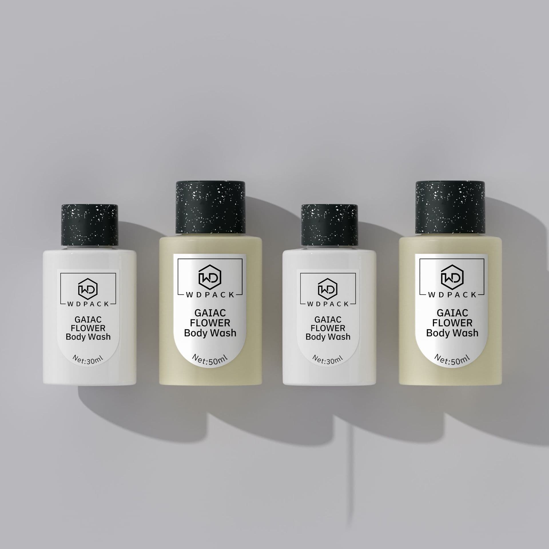 Portable PET Travel Toner/Skincare Water/Makeup Remover 30ml/50ml Screw-Top Sample Bottle