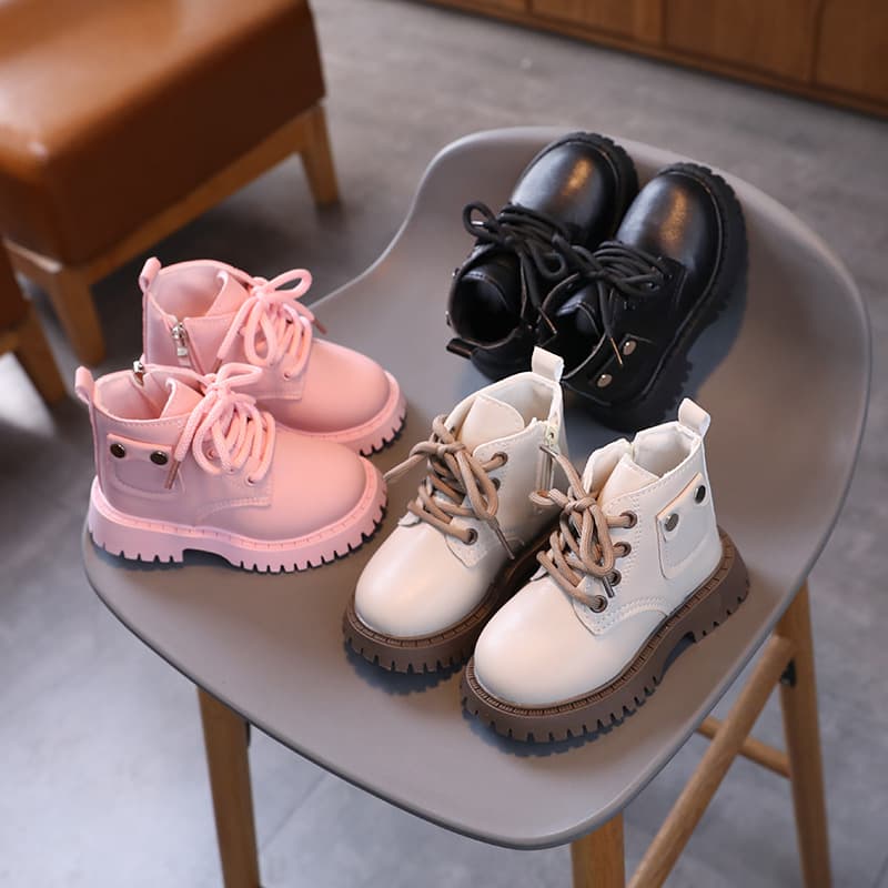 2026 Winter Style Boys' and Girls' Children's Single Boots, Fashionable Martin Boots, Korean Style Thickened Children's Short Boots