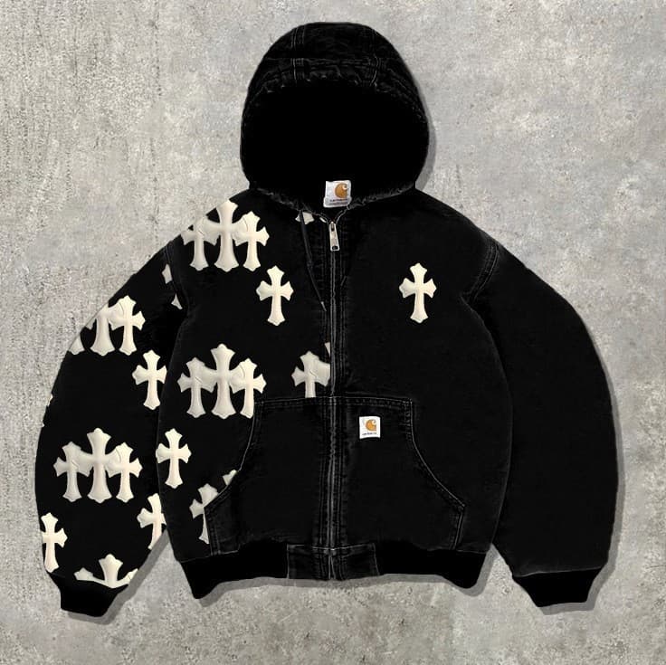 Men's European and American Cross-Border New Men's Fashion 3D Sweatshirt Casual Hoodie Digital Print Cardigan Men's Fleece-Lined