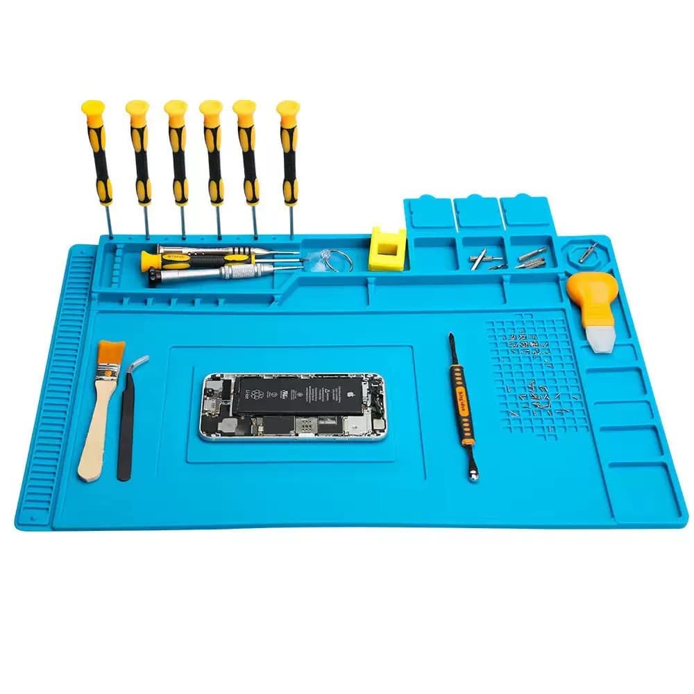 High Temperature Resistant Silicone Repair Mat, Thickened, Magnetic, Anti-Static, Heat Insulation Workbench Mat