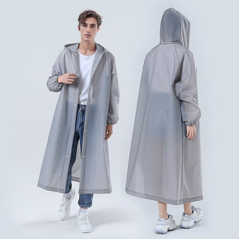 Source manufacturer EVA raincoat thickened and lengthened for outdoor travel, concerts, team building, portable drawstring disposable raincoat
