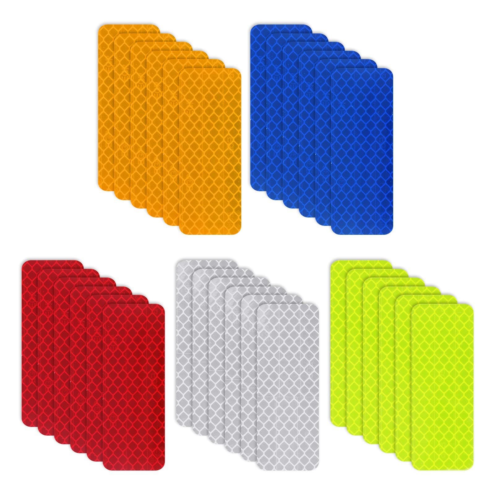 Recommended electric bicycle reflective stickers in fluorescent yellow-green, protective strips for cars and motorcycles at night
