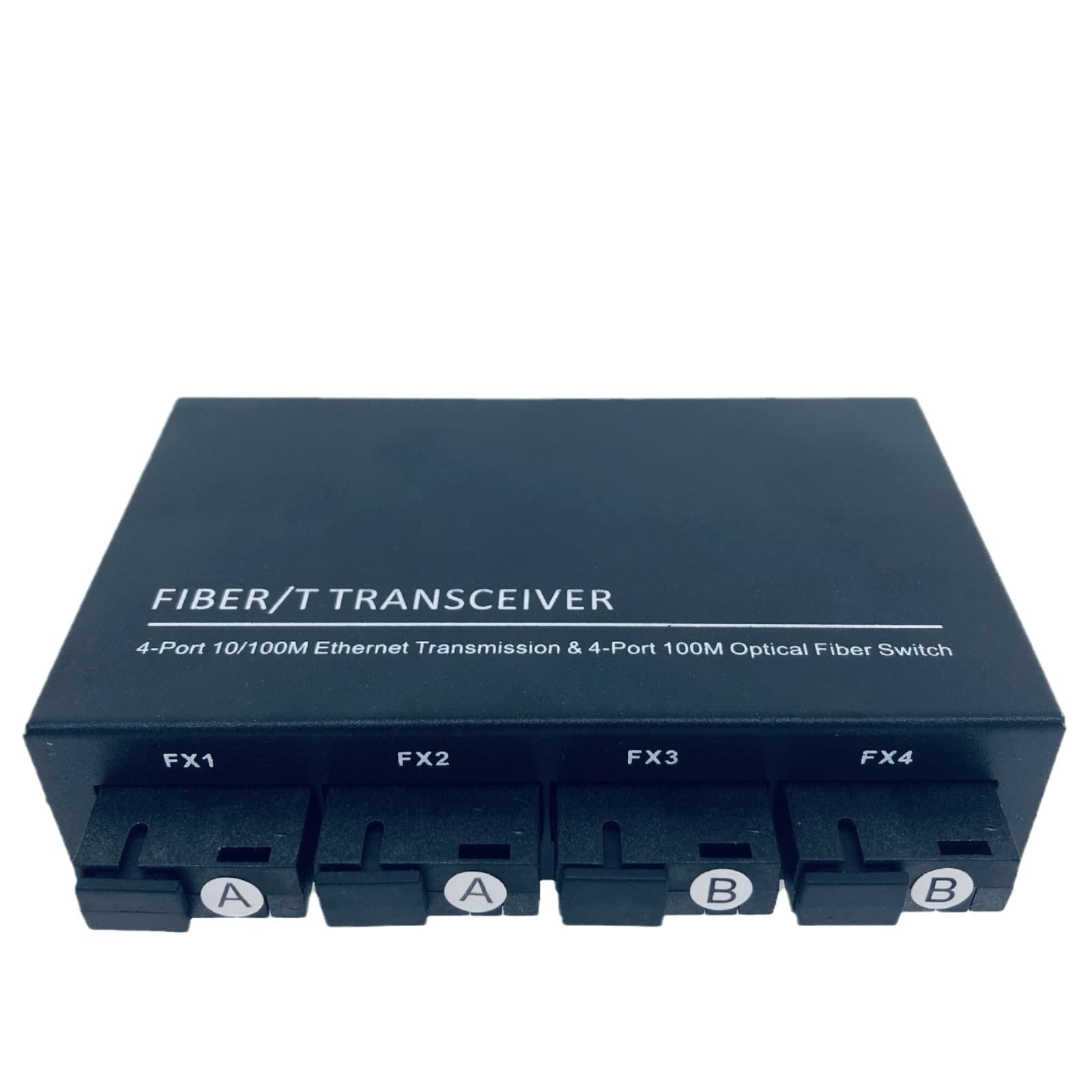 Reverse POE 100M Fiber Optic Media Converter 4 Optical 4 Electrical Single Mode Single Fiber Photoelectric Converter Optical Switch