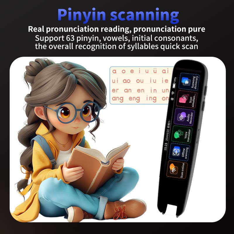 International Edition Scanning Translator Pen Chinese-English-German-French-Japanese-Korean-Cantonese Traditional Multi-language Accurate Offline Translation
