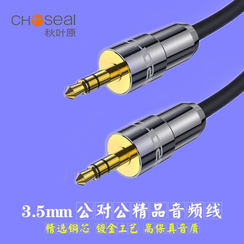 Choseal 3.5mm Male to Male Gold-Plated AUX Audio Cable for Car Stereo, Headphones