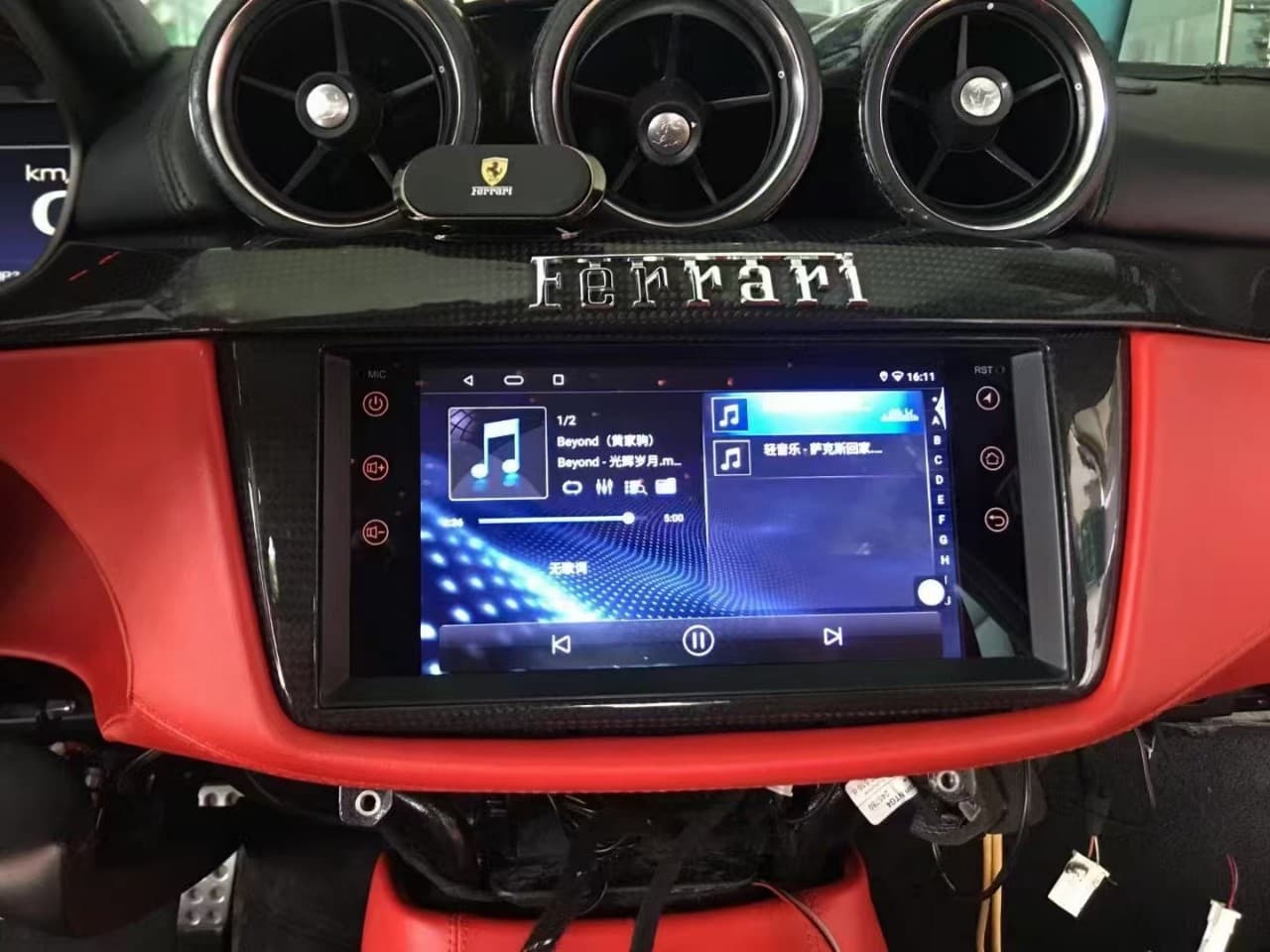 For Ferrari California Navigation Car Stereo Android System 8-Core 6+128G 4G Full Netcom Google Store FF