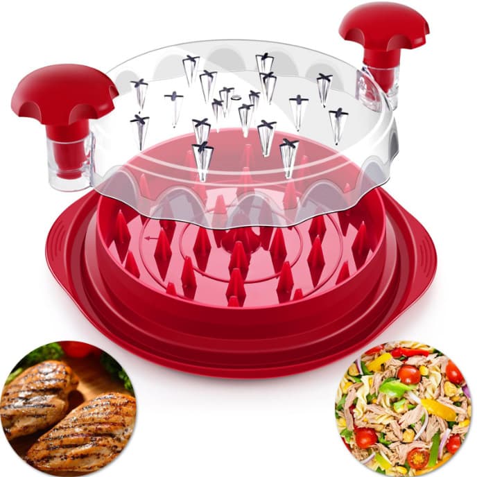 Cross-border chicken shredder, cross-border chicken mincer, meat shredder, meat grinder auxiliary tool with transparent cover